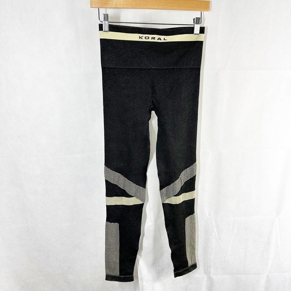 Koral Dixie Seamless Leggings Size Small Black Olive - Picture 1 of 7